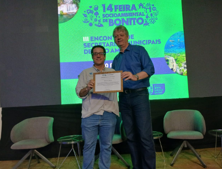 Homenageado em Bonito, Verruck reforça papel das secretarias de Meio Ambiente no desenvolvimento sustentável