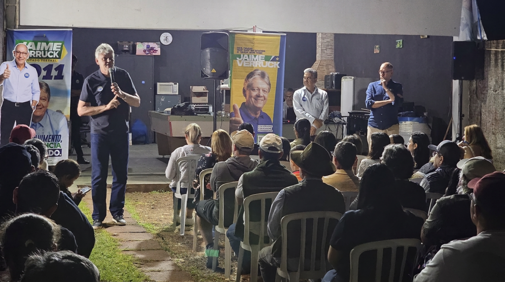 Jaime Verruck e Helio Peluffo realizam grande reunião em Ponta Porã